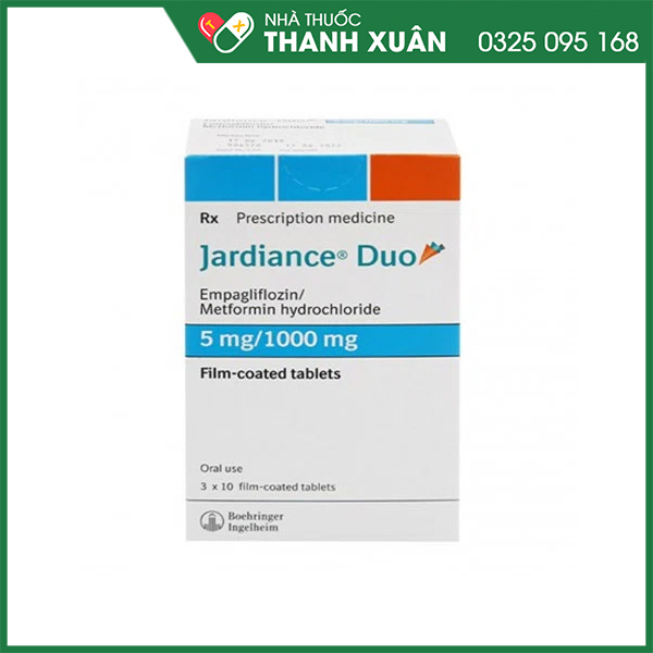 Jardiance Duo 5mg/1000mg trị đái tháo đường